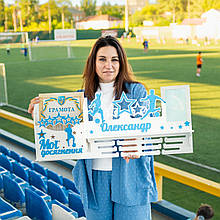 Медальниця футбол. Тримач для медалей футбол, Медальница футболісту, Поличка для футболіста