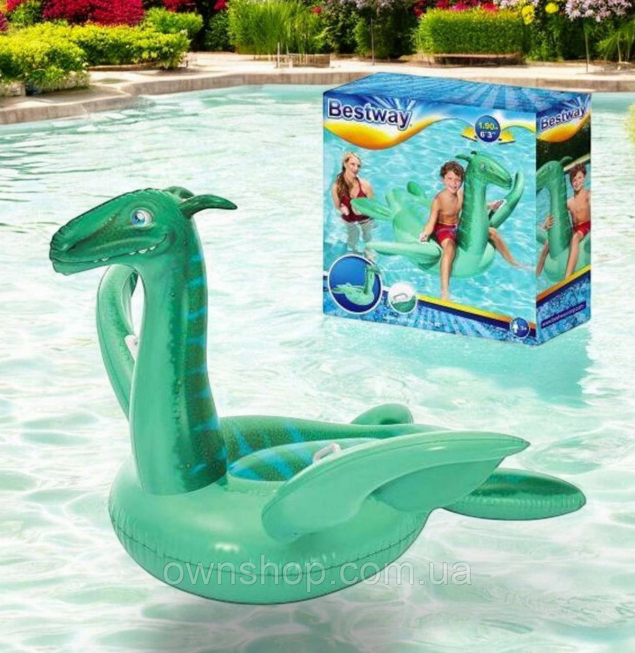 Надувний матрац Bestway 41128, "Дракон" 180*150 см, фото 1