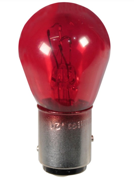 Автолампа Philips PR21/5W 12V (BAW15d) RED Галоген