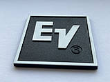 Значок, наклейка, логотип 63x63mm (plastic) на сітку колонки EV (Electro voice), фото 2