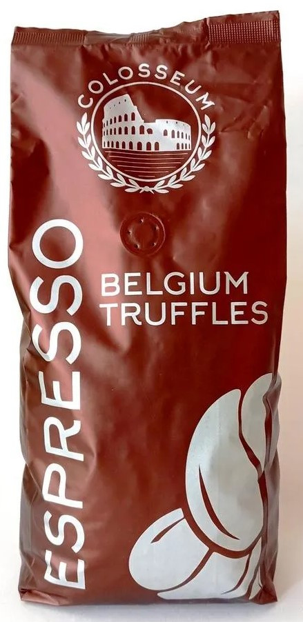 Кава в зернах COLOSSEUM Espresso Belgium Truffles, 100% Арабіка, 1000г Італія