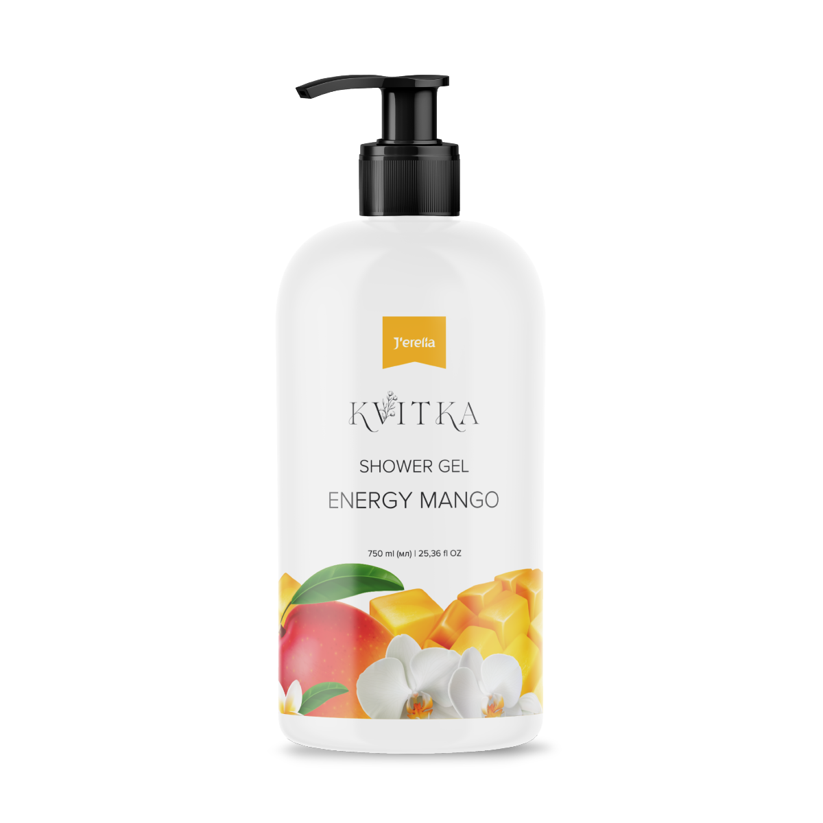Сімейний гель для душу «ENERGY MANGO» 750 ml Jerelia KVІTKA (02635), фото 1