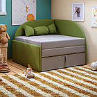 Дитячий диван Малютка, розкладне кутове крісло ліжко Малятко, фото 7