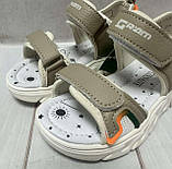 Босоніжки Girnaive для хлопчика 27-32 бежеві, фото 4