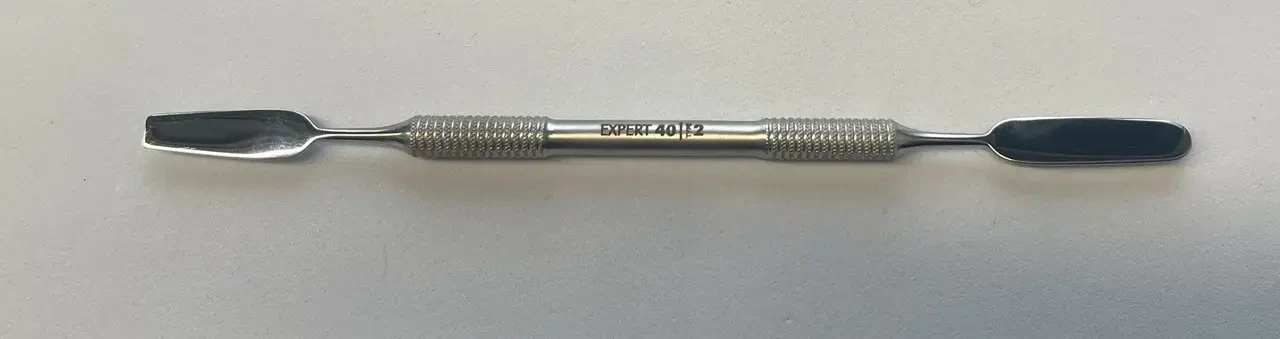 Лопатка манікюрна, Staleks. EXPERT 40 TYPE 2 (шпатель широкий рівний + шпатель конічний)