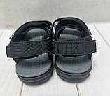 Стильні дитячі босоніжки eebb для хлопчика чорні/ сірі 31-36, фото 4