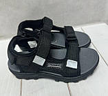 Стильні дитячі босоніжки eebb для хлопчика чорні/ сірі 31-36, фото 5