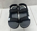 Стильні дитячі босоніжки eebb для хлопчика чорні/ сірі 31-36, фото 6