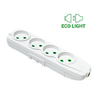 Колодка 4 гнізда б/з TERRA ECO LIGHT з кріпленням