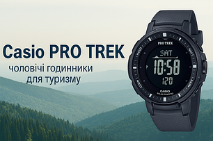 Casio PRO TREK — чоловічі годинники для туризму