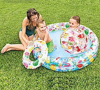 Дитячий басейн, Надувний басейн, басейн + мʼяч + дитячий круг, басейн для дитини на літо