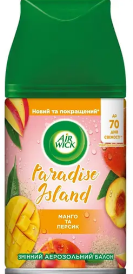 Освіжувач повітря Air Wick Freshmatic Life Scents Манго та персик змінний балон 250 мл, фото 1
