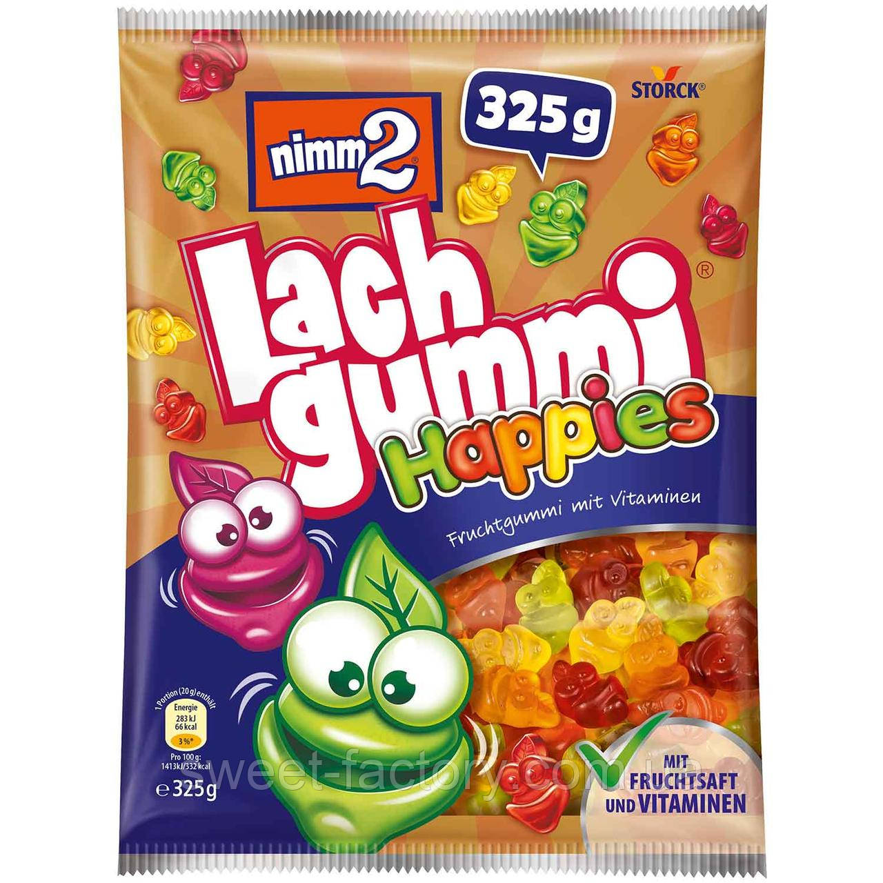 Желейні цукерки Nimm2 Lach Gummi Happies 325g
