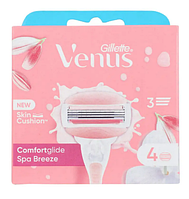 Змінні картриджі для гоління (леза касети) жіночі Gillette Venus ComfortGlide Spa Breeze 4 шт