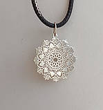 Срібний кулон Мандала, фото 4
