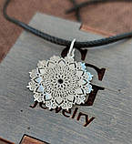 Срібний кулон Мандала, фото 3