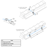 Тримач катанки на ринві водостічній (водостоці) Ø 6, 7, 8, 10 мм, фото 5