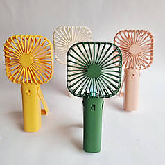 Портативний ручний вентилятор на акумуляторі AL-19, 19 см