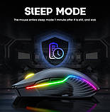 Ігрова безпровідна мишка ONIKUMA Gaming CW905 на 3600DPI 7 клавіш з RGB підсвіткою чорна, фото 6