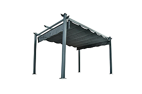 Пергола HECHT PERGOLA 4x3 м, алюмінієва, з розсувним тентом