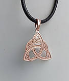 Срібний кулон та сережки Трикветр, фото 8