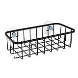 Полиця на присосках Lemax 225х95х77 мм, чорний нікель (EBA-03743S NF), фото 2