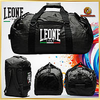 Спортивна чоловіча сумка рюкзак Leone 70л леон Чорна, Міські дорожні сумки Leone для спорту і поїздок