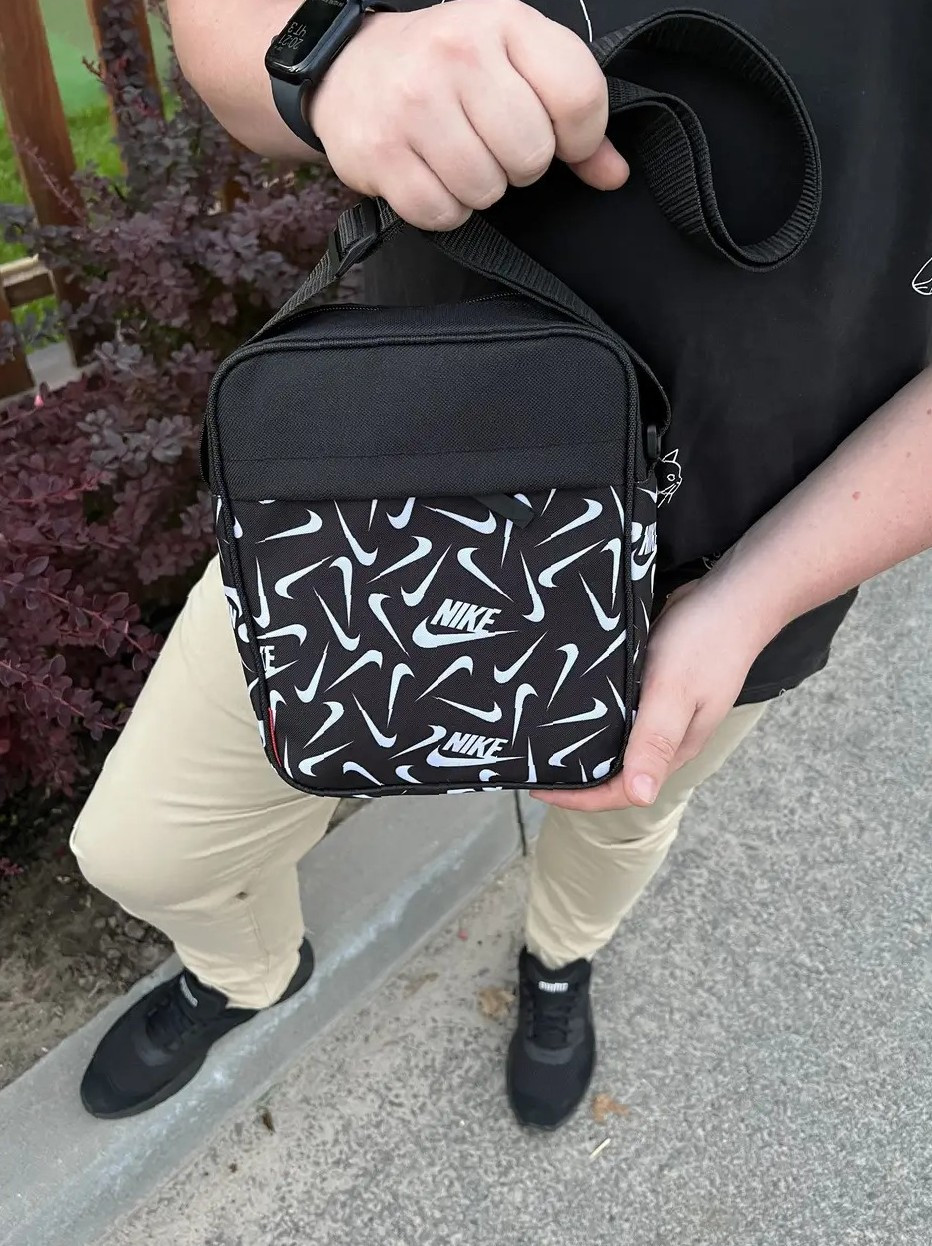 Компактна барсетка чоловіча - стильна сумка на ремені Nike