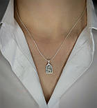 🕊️ Срібна ладанка чернена | Символ віри та захисту, фото 6