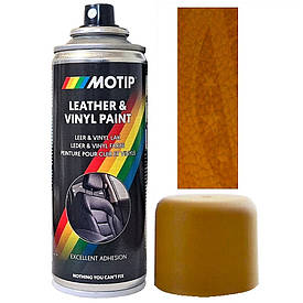 Фарба спрей для шкіри Вохра напівматова Motip Ocher Semi Gloss Leather Paint RAL 8001M 200мл