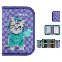 Пенал з наповненням 1 відділення 2 відвороти Kite Studio Pets SP25-622H-2