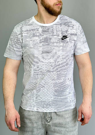Чоловіча футболка Nike біла спортивна футболка Найк, фото 1