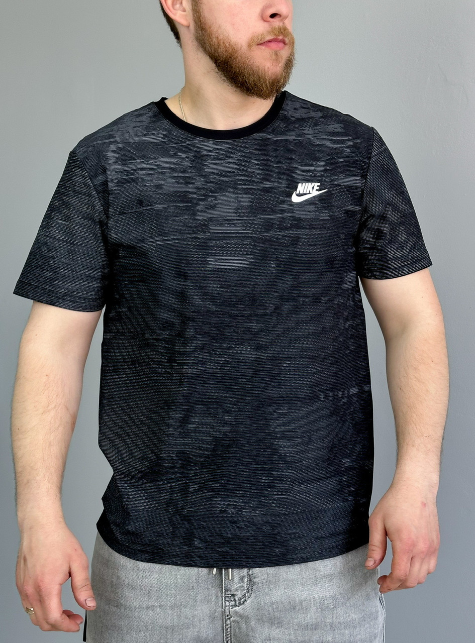 Чоловіча футболка Nike чорна спортивна футболка Найк
