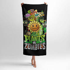 Рушник з принтом «Рослини проти зомбі. Армія саду. Plants vs. Zombies»