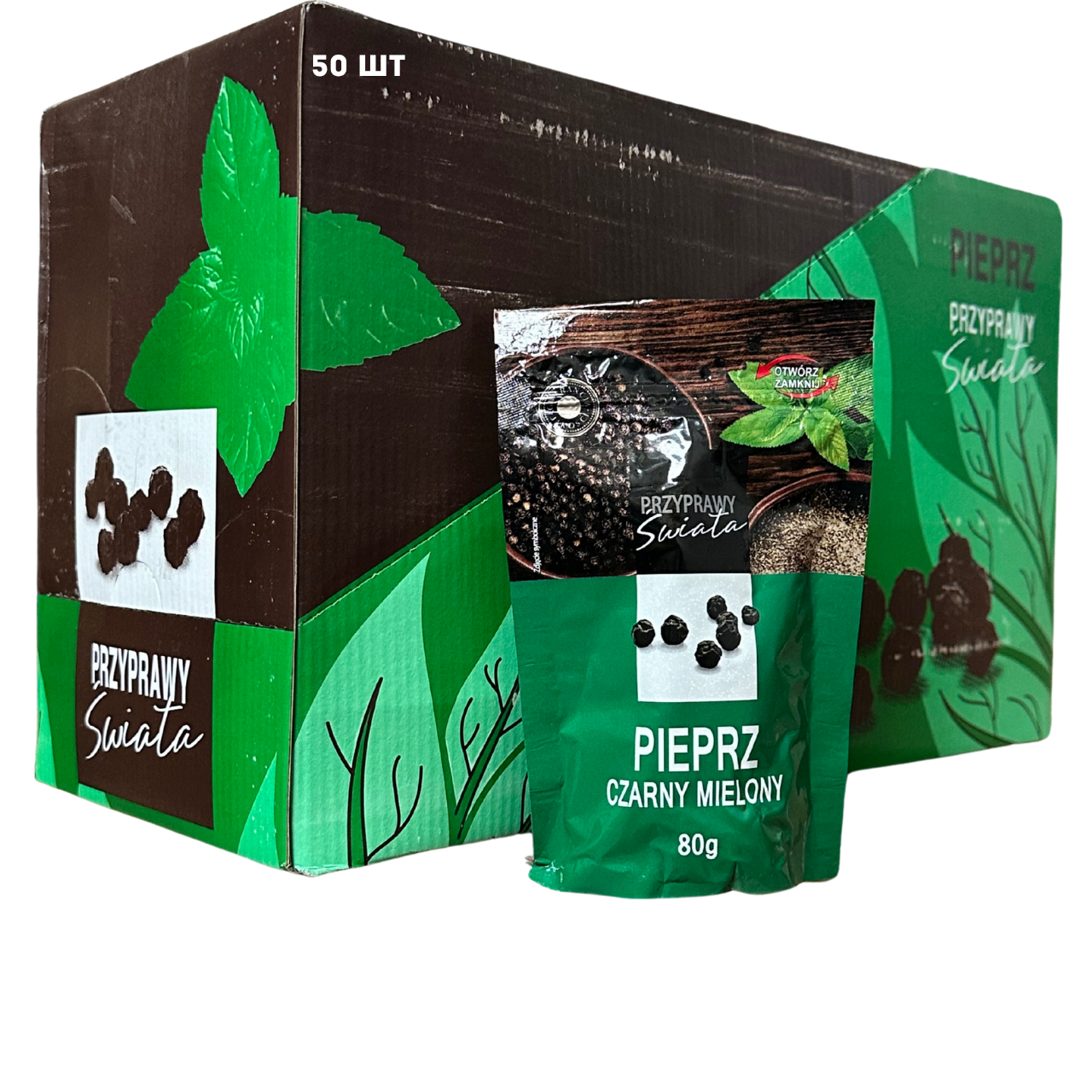 Перець чорний мелений 80 г (Польща), фото 1