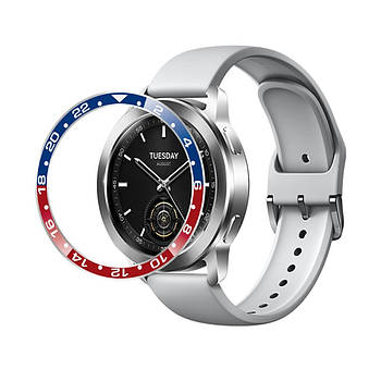 Кільце-накладка безеля для смарт годинника Xiaomi Watch S3/S4 Blue-red