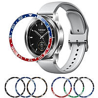 Кільце-накладка безеля для смарт годинника Xiaomi Watch S3/S4 Blue-red, фото 8