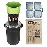 Зернодробарка побутова (1000 Вт, 250 кг/год) Procraft PCM-3550 крупорушка, подрібнювач зерна