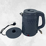Електрочайник 2,5 л Hoffmans Electronics HM-2542 Електричний чайник для дому 2000W Сірий, фото 9