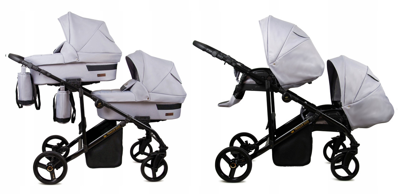 Дитячий візок для двійні BabyLux TRAILUX DUO 2в1