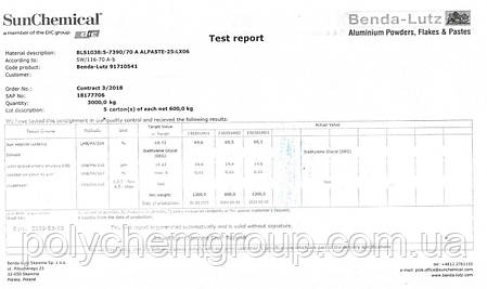 Паста алюмінієва для виробництва газобетона Benda-Lutz марка 5-7390/70, фото 3