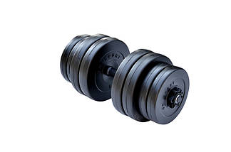 Гантель розбірна композитна домашня гантель пластикова для тренувань RN Sport Dumbbells StrongMan 31 кг, фото 2