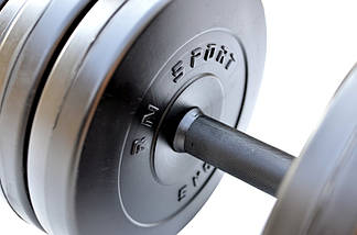 Гантель розбірна композитна домашня гантель пластикова для тренувань RN Sport Dumbbells StrongMan 31 кг, фото 5