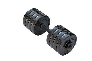 Гантель розбірна композитна домашня композитна гантель пластикова для тренувань RN Sport Dumbbells ABS Long 10 кг, фото 4