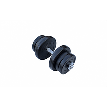 Гантель розбірна композитна домашня гантель пластикова для тренувань RN Sport Dumbbells ABS 11,5 кг, фото 2