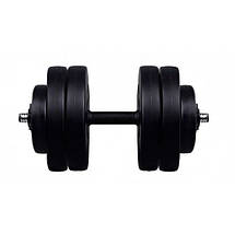 Гантель розбірна композитна домашня гантель пластикова для тренувань RN Sport Dumbbells ABS 23 кг, фото 2