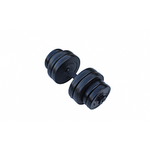 Гантель розбірна композитна домашня гантель пластикова для тренувань RN Sport Dumbbells ABS 16 кг, фото 3