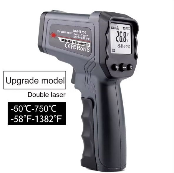 Пирометр Kaemeasu KM-IT750 (-50 °C... +750 °C) D:S=50:1; EMS: 0.1-1.00