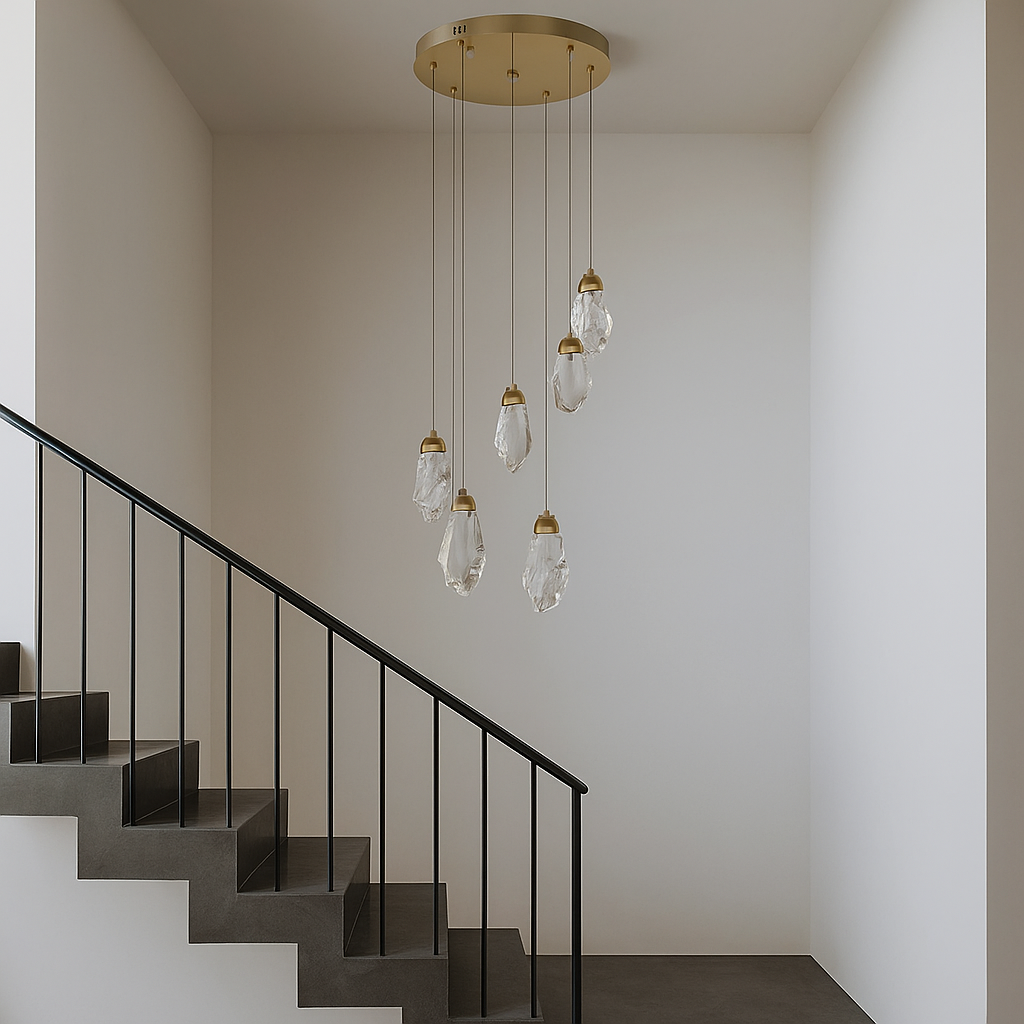 Люстра на 6 підвісів Artlight 18W до 5 кв.м колір Золотистий 2337/6GD