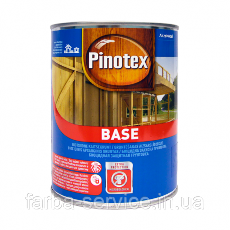 Грунтовка деревозахисна Pinotex Base 3 л, фото 1